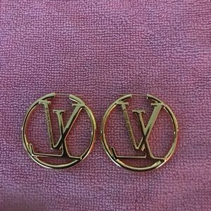 lv hoop earrings